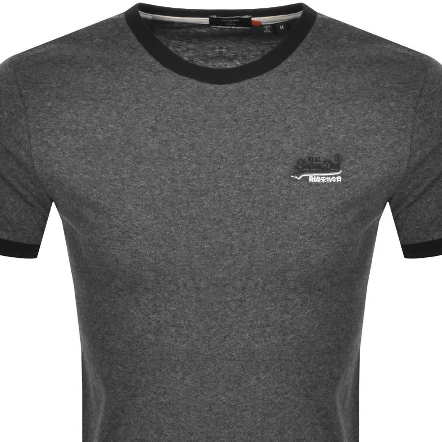 Alternative Image for ProductSuperdry Orange Label Ringer T Shirt Black2